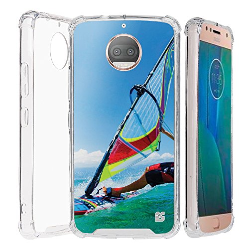 Moto G5S Plus Case, Beyondcell transparent Clear Hybrid Bumper Case Cover Motorola Moto G5S Plus (Parasailing) - Thumbnail 6
