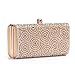 Womens Evening Clutch Bag Wedding Purse Bridal Prom Handbag Party Bag Elegance Rhinestone Gold