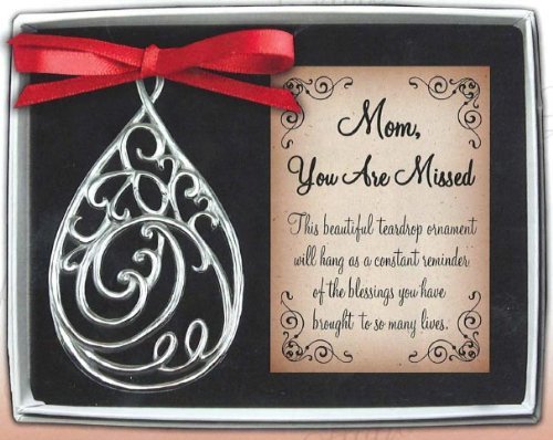 Cathedral Art (Abbey & CA Gift Mom Teardrop Memorial Ornament, Metal