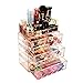 ZHIAI Acrylic Cosmetic Storage Drawers and Jewelry Box, 7 Drawers, Clear, Unisex