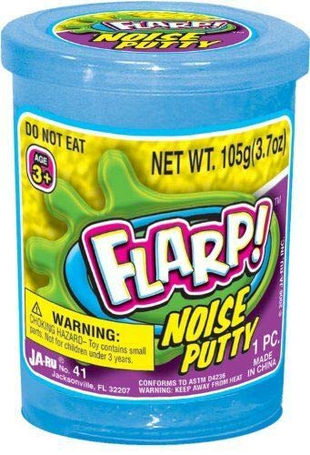 Ja-Ru Flarp Noise Fart Putty (Pack Of 1) Plus 1 Bouncy Ball Fart Noise Maker Slime  Item #10041-1A