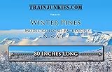 Train Junkies Winter Pines- Model Railroad Backdrop in N Scale