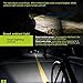 Meilan Bike Light Kit Front and Black Smart Lights for Bike Headlight and Taillight set,USB Rechargeable,Easy to Instal (x1)