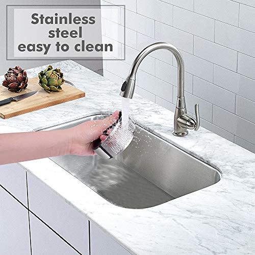 Funkprofi Garlic Press Rocker Stainless Steel Garlic Crusher Squeezer Slicer Mincer Chopper Kitchen Gadget with Handle Easy to Clean