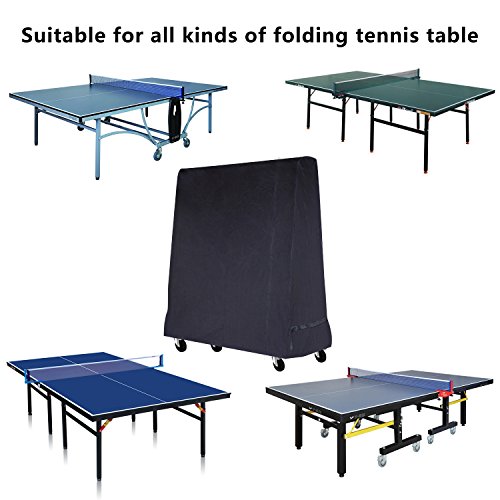 Fittolly Table Tennis Cover Waterproof Ping Pong Table Cover for