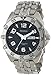 Armitron Men's 204665BKSV Silver-Tone Stainless-Steel Black Dial Dress Bracelet Watch