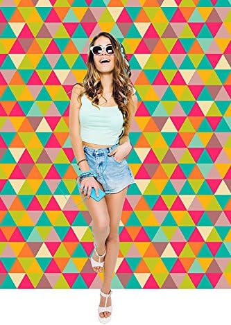 Removable Wallpaper Mural Peel &amp; Stick Abstract Geometric Triangle (26W X 78H Inches)