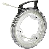 Klein Tools 50550 Glow-in-the-Dark Fish Tape, Made in USA, Fiberglass with Nylon Tip and Stainless-Steel Connector. Ideal for Fish Rod, 20-Foot