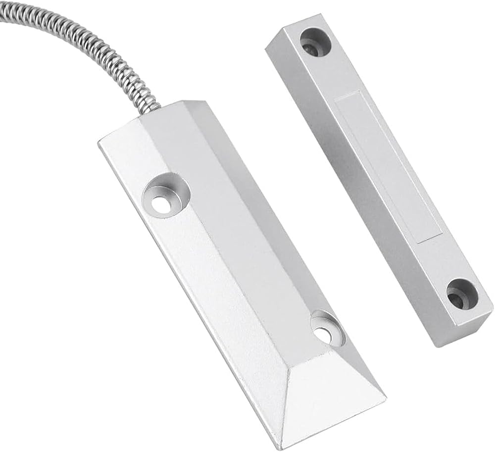 Fictory Magnetic Door Sensor Wired Security Contact Alarm for Home Garage Shop