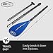 Adjustable Stand Up Paddle - 3 Piece Alloy SUP Paddle - Explorer II Series