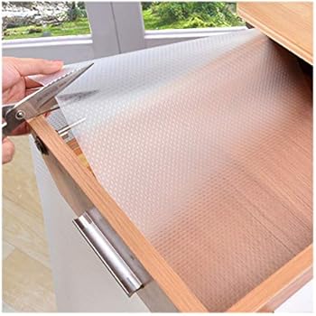 liner shelf drawer adhesive non waterproof kitchen refrigerator cabinets eva washable cupboard roll bathroom clear