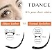 TDANCE Classic Lash Extensions Flat Lashes Eyelash Extensions 0.15mm C Curl Ellipse Eyelash Extensions 8-15mm Mixed Black Matte Individual Lashes Salon Use(Flat,C-0.15,8-15mm)