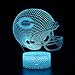 Deal Best NFL Team 3D Optical Illusion Smart 7 Colors LED Night Light Table Lamp with USB Power Cable (Chicago Bears)