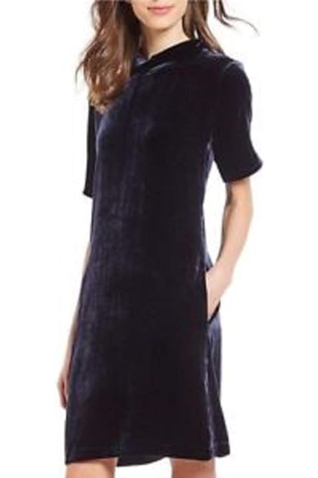eileen fisher velvet shift dress