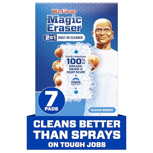 Mr. Clean Magic Eraser Foaming Sponge, All Purpose, Dawn Cleaning Power, Wall C…