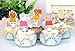 Set of 48 Pieces Cute Peppa Pig Cupcake Topper Picks cake decoration for Kids Birthday Tea Party Picnic Baby Shower