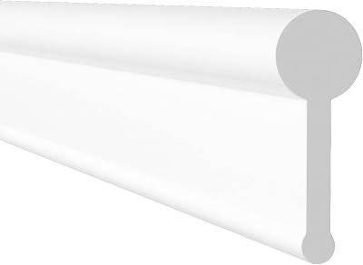 HNNHOME Soft Shower Screen Seal Strip White 1.2 Meter Folding Door Rubber