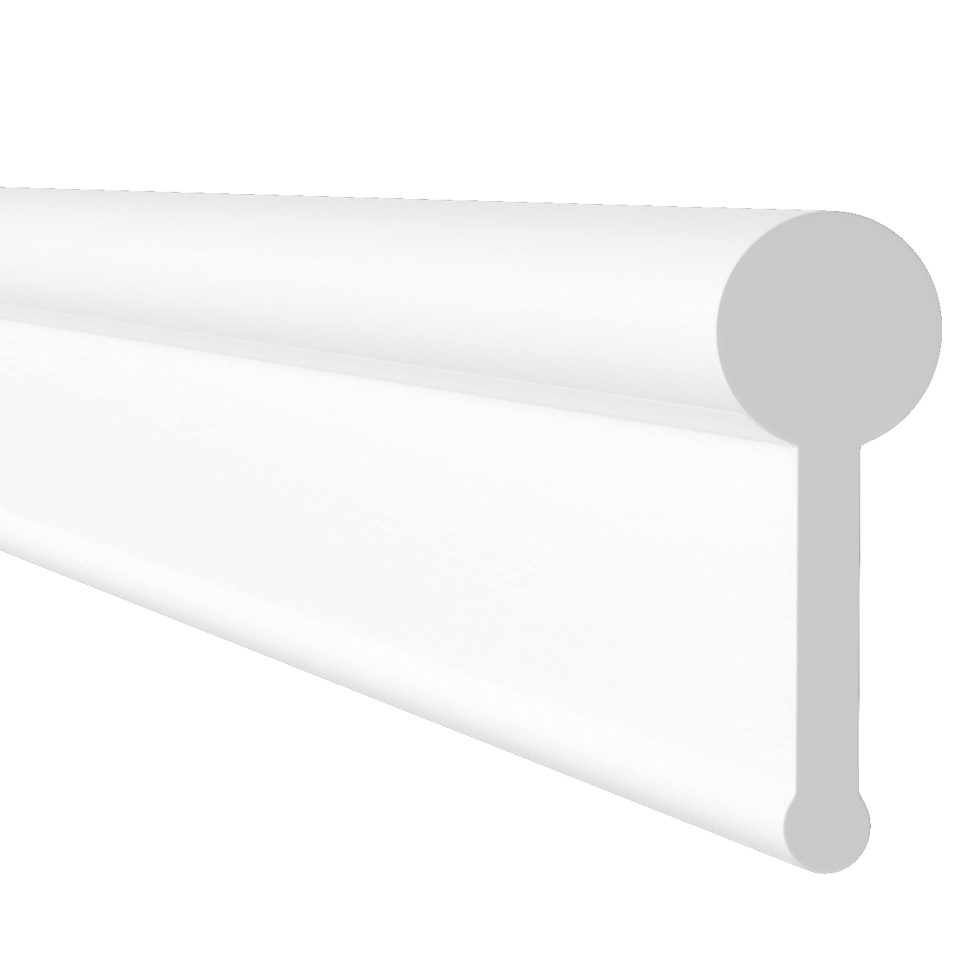 HNNHOME White Shower Screen Seal Strip for Folding Doors (1.95 Meter)
