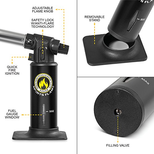 Kitchen {Culinary} Torch Cooking Torch For Creme Brulee Butane Blow