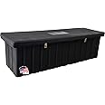 Buyers Products 1712260 Black Poly All-Purpose Storage Chest w/Hasp & Stainless Steel Hinge, 18.8 cu. ft, Made In The USA, Lightweight Storage, Dent-Resistant, Outdoor Storage Box