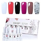 Elite99 Gel Polish Soak Off Gel Nail Polish UV LED Nail Art Gift Box Set of 6
