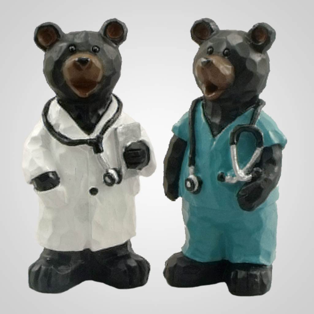 Photo 1 of Lipco 19449 Medical Doctor Bear Figurines, Set of 2