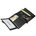 golden tai RFID Bifold Wallet 10 Credit Card Slots ID Window Genuine Leather (Bentley)