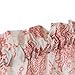jinchan French Door Curtain for Door Winow Paisley Scroll Printed Linen Glass Door Curtain 72 inch Long Door Panel Rod Pocket Light Filtering Door Drape Tieback Included 1 Panel Terra on Beige