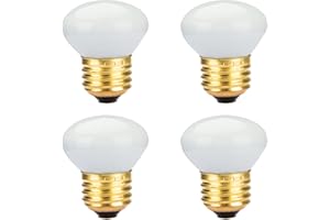 40R14 Reflector Short Neck Incandescent Light Bulb, 4 Pack R14 40 Watt 120V Dimmable E26 Standard Medium Base Frosted Mini-Re