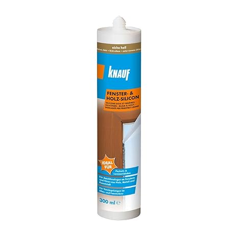 Knauf Fenster- und Holz-Silicon für Fenster und Türen aus Holz ­– neutralvernetzendes Spezial-Silicon, ideal auch für Versieg