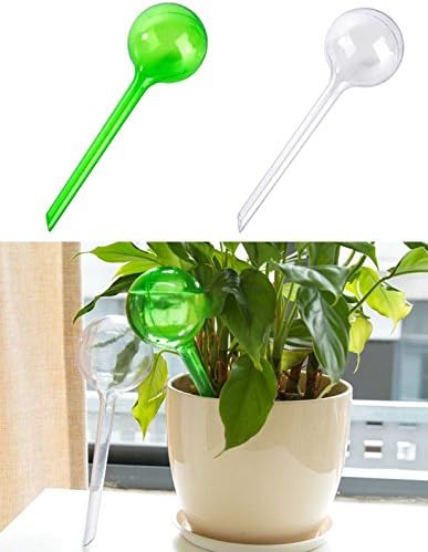 Amazon Lifepartner 水やり当番 自動やり器 植木鉢用自動給水器 かわいい 球形 鉢植え 植物 園芸 全2色 クリア じょうろ