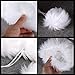 AerWo Faux Fur Wine Bottle Bag, White Christmas Wine Bottle Cover for Winter Holiday party decorations, 13 x 6 inch