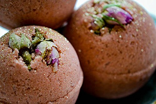 Seychelles Fizzy Gold Rose Extra Lush Bubble Bath Bath Bomb Set (Pack of 2)