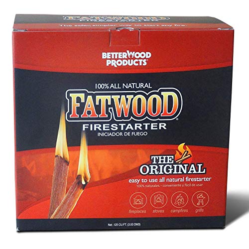 Better Wood Products Fatwood Firestarter Box, 10-Pounds