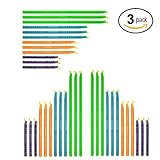 Plastic Bag Sealer Clips Sticks Chips by Trendy Cooks (36pcs), Keep Bags Air/Water Tight, Never Waste Food Again, No Moving Parts, Slim Sticks for Easy Storage, Fully Reusable (Mixed - 3 Pack)