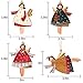 AYOGU Lot of 12 PCS Tin Dancing Angels Christmas Tree Ornaments,Xmas Tree Decorative Hanging Ornaments for Holiday Party,Home Decorations