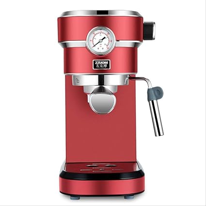 Amazon コーヒーマシン家庭用小型家電自動ラテアートスチームミルクバブルマシン英国赤 Dingwen コーヒーメーカー 通販