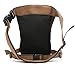 Shubb Tactical Drop Leg Bag Pack Fanny Bag Pack Canvas for Men and Women (Brown 3)