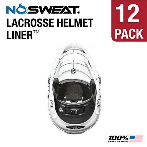 No Sweat Lacrosse Helmet Liner & Sweat Absorber (12 Pack)