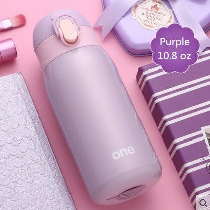 Awon GYBL084 Hot Thermo Mug Vacuum Cup Stainless Steel thermos Bottle Belly cup Thermal Bottle for water Insulated Tumbler For Car Coffee Mug (10.8oz, Purple)