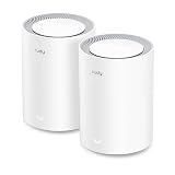 Cudy AX3000 Wi-Fi 6 2.5G Mesh System, Covers up to 2100 Sq.Ft, Replaces Wireless Router and Extender, Supports Ethernet Backhaul, Ideal for 2.5G Network, M3000 2-Pack
