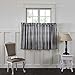 VHC Brands Annie Buffalo Check Cotton Farmhouse Kitchen Curtains Rod Pocket 36x36 Tier Pair, Black