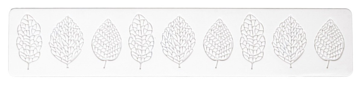 Staedter Leaf Decor Mat, Silicone Rubber, White, 40 x 10 x 30 cm