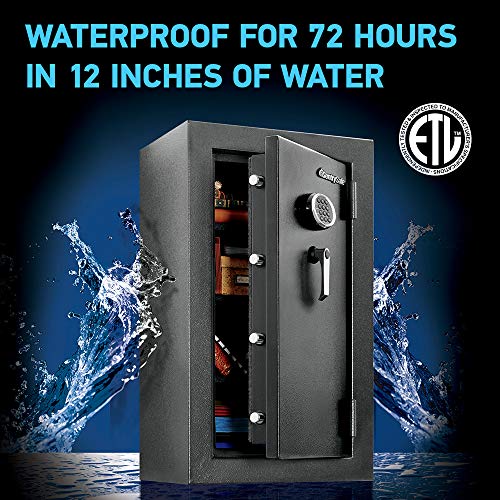 SentrySafe Fireproof and Waterproof Large Steel Home Safe with Digital Keypad Lock, California