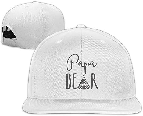 YLSD Papa-Bear-Boho-Large-SampleCLASSIC Men Women Baseball Adjustable Cap Snapback Hat White