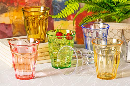 YINJOYI 280ml 4-er Set Glaser Wassergläser Schnapsgläser Plastikbecher Trinkgläser Trinkbecher Kinder Saftgläser… – Bild 5