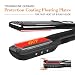 MKBOO Hair Straightener with Steam,Salon Professional Nano Titanium Ceramic Steam Flat Iron with Removable Comb+Digital LCD+5 Level Adjustable Temperature+Auto Temperature Lock Blackthumb 1