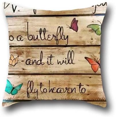 OShiley Butterfly Art Pillow Seat Belt Chemo Port Cover Surgery Breast Cancer Pillow Gift Decorative Soft Pillow Case 1818