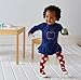 GERBER Baby Girls' Micro Fleece Dress with Tights, Apple 18 Months