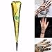 Temporary Tattoos - 3pcs Black NaturalHenna Cone Temporary Tattoo Body Art Tattoos Hair Loss -Paste Cones Packing Machine Brown Cone